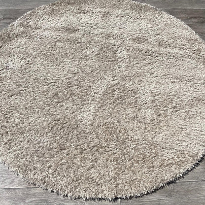 Brinker Carpets Floks Wit/Creme Rond Vloerkleed - 160x160cm - QF Living