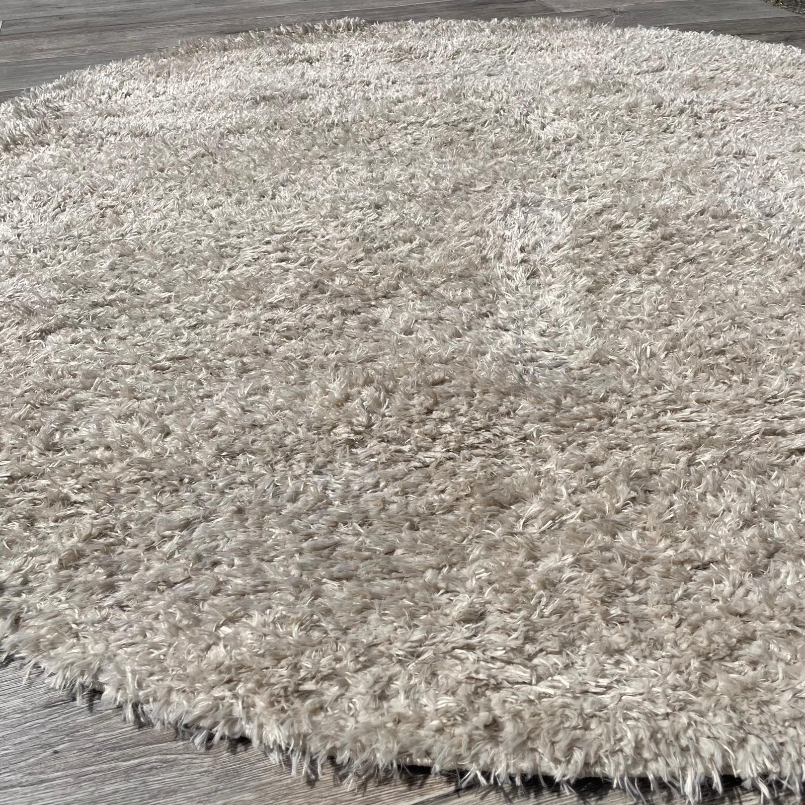 Brinker Carpets Floks Wit/Creme Rond Vloerkleed - 160x160cm - QF Living
