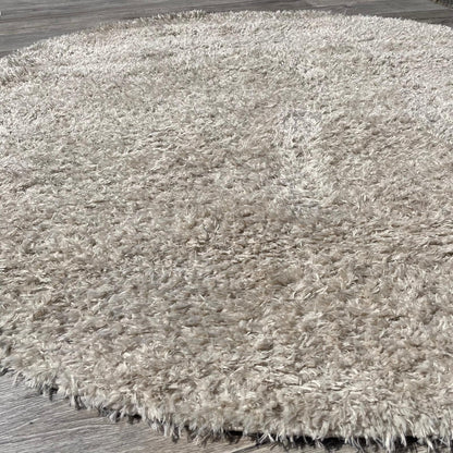 Brinker Carpets Floks Wit/Creme Rond Vloerkleed - 160x160cm - QF Living