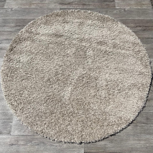 Brinker Carpets Floks Wit/Creme Rond Vloerkleed - 160x160cm - QF Living