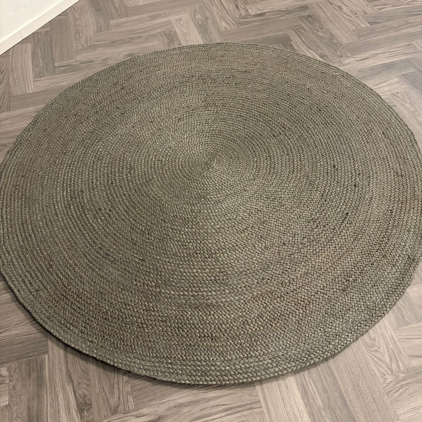 Brinker Carpets Jute Circle Grijs Vloerkleed - 180x180cm - QF Living