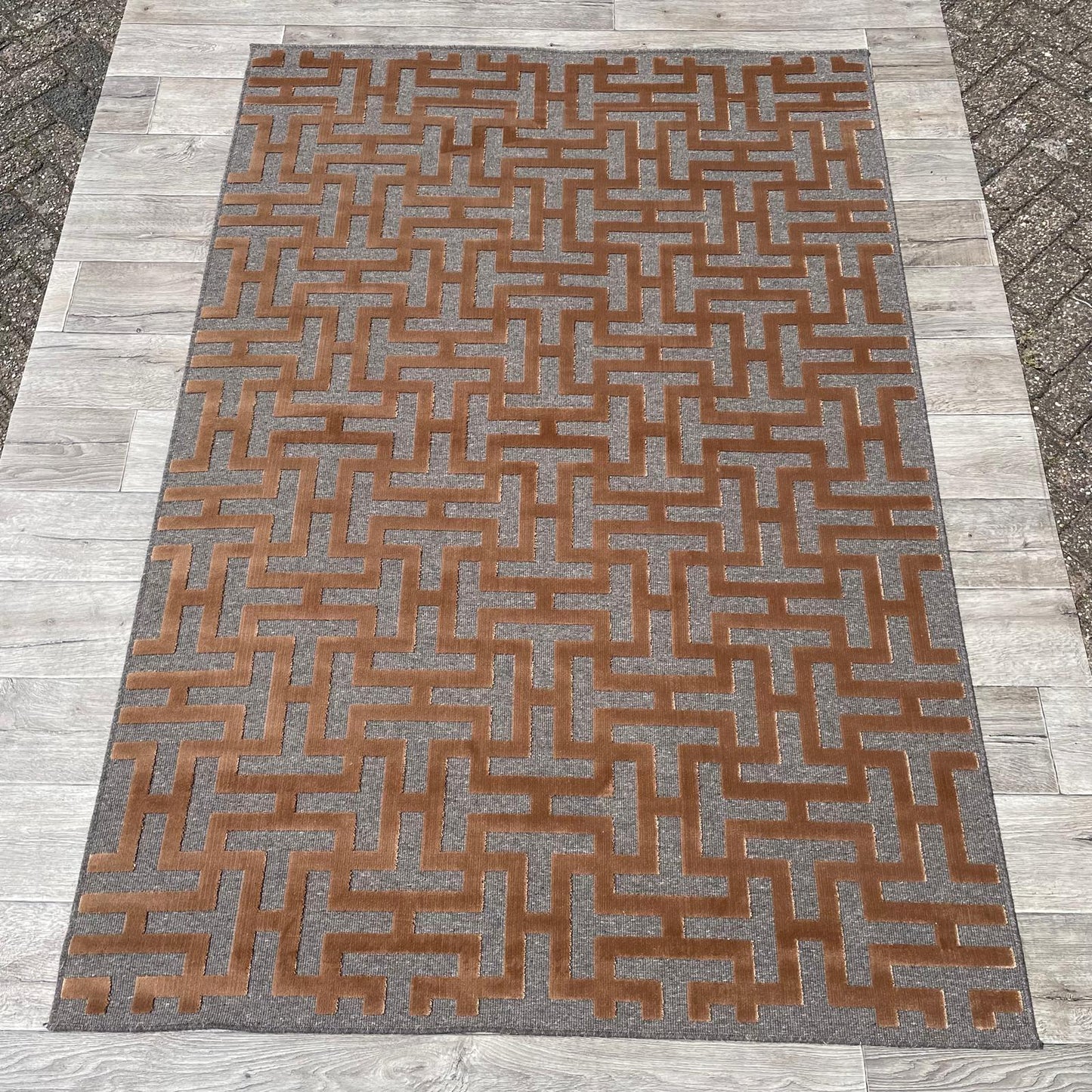 Brinker Chiara Wood Vloerkleed - 240x340cm - QF Living