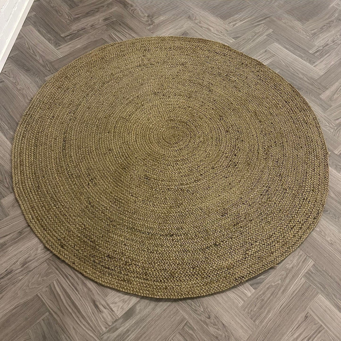 Brinker Circle 6 Olive Vloerkleed - 200x200cm - QF Living