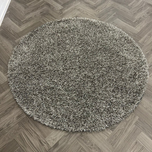 Brinker Comfort Grey Rond Vloerkleed - 200x200cm - QF Living
