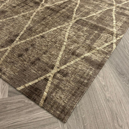 Brinker Cross Diamo Brown Vloerkleed - 155x230cm - QF Living