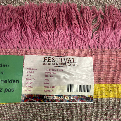 Brinker Decor Pink Vloerkleed - 200x290cm - QF Living