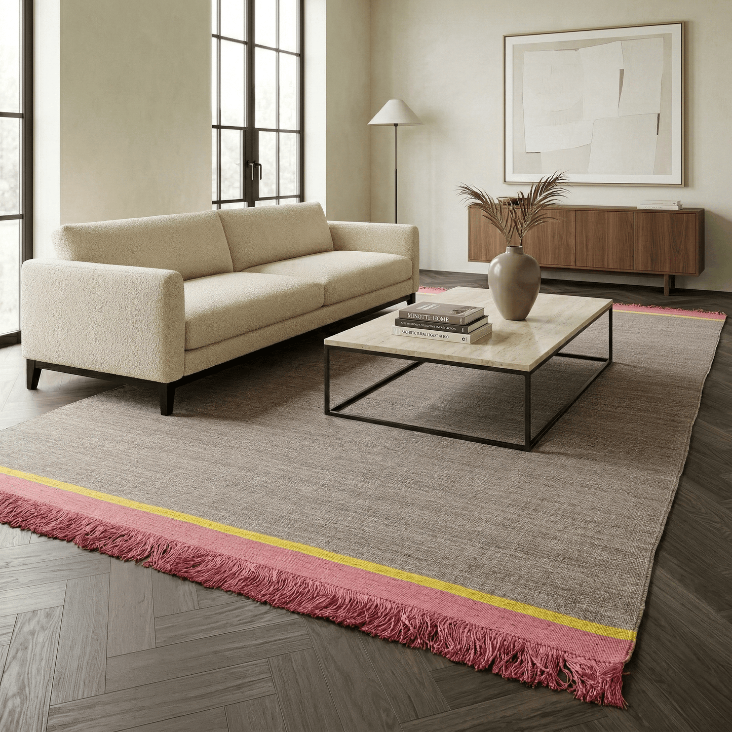 Brinker Decor Pink Vloerkleed - 200x290cm - QF Living