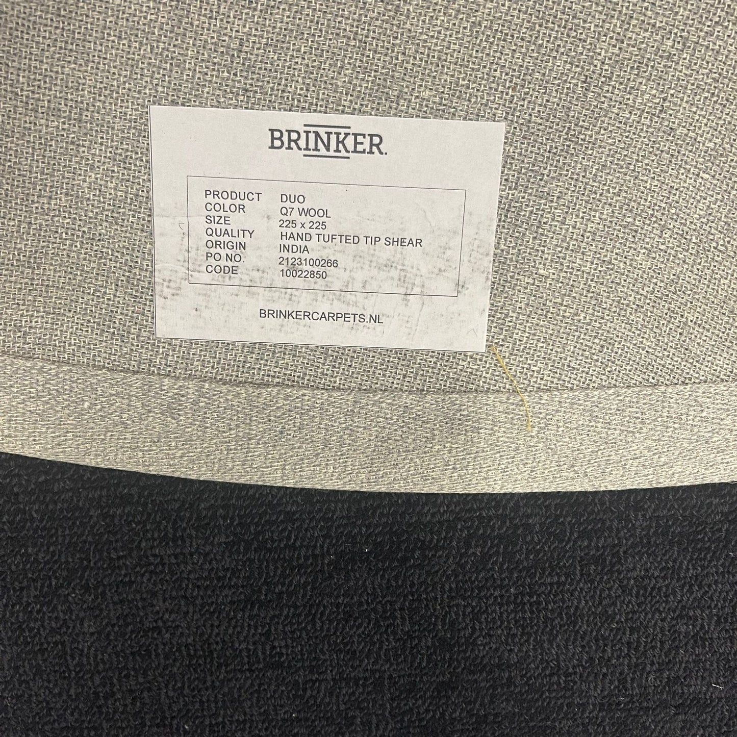 Brinker Duo Q7 Vloerkleed - 225x225cm - QF Living