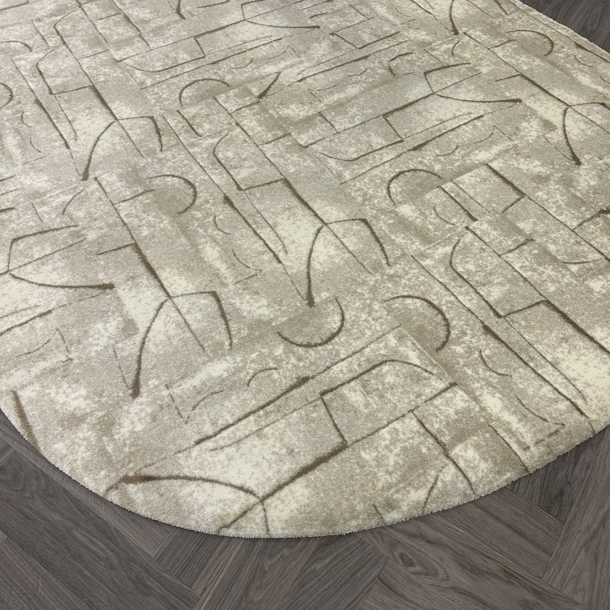 Brinker Floorganic Balanced Beige Vloerkleed - 200x300cm - QF Living