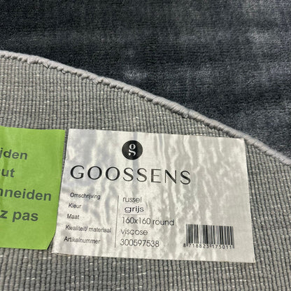 Brinker Goossens Russel Grijs Vloerkleed - 160x160cm - QF Living