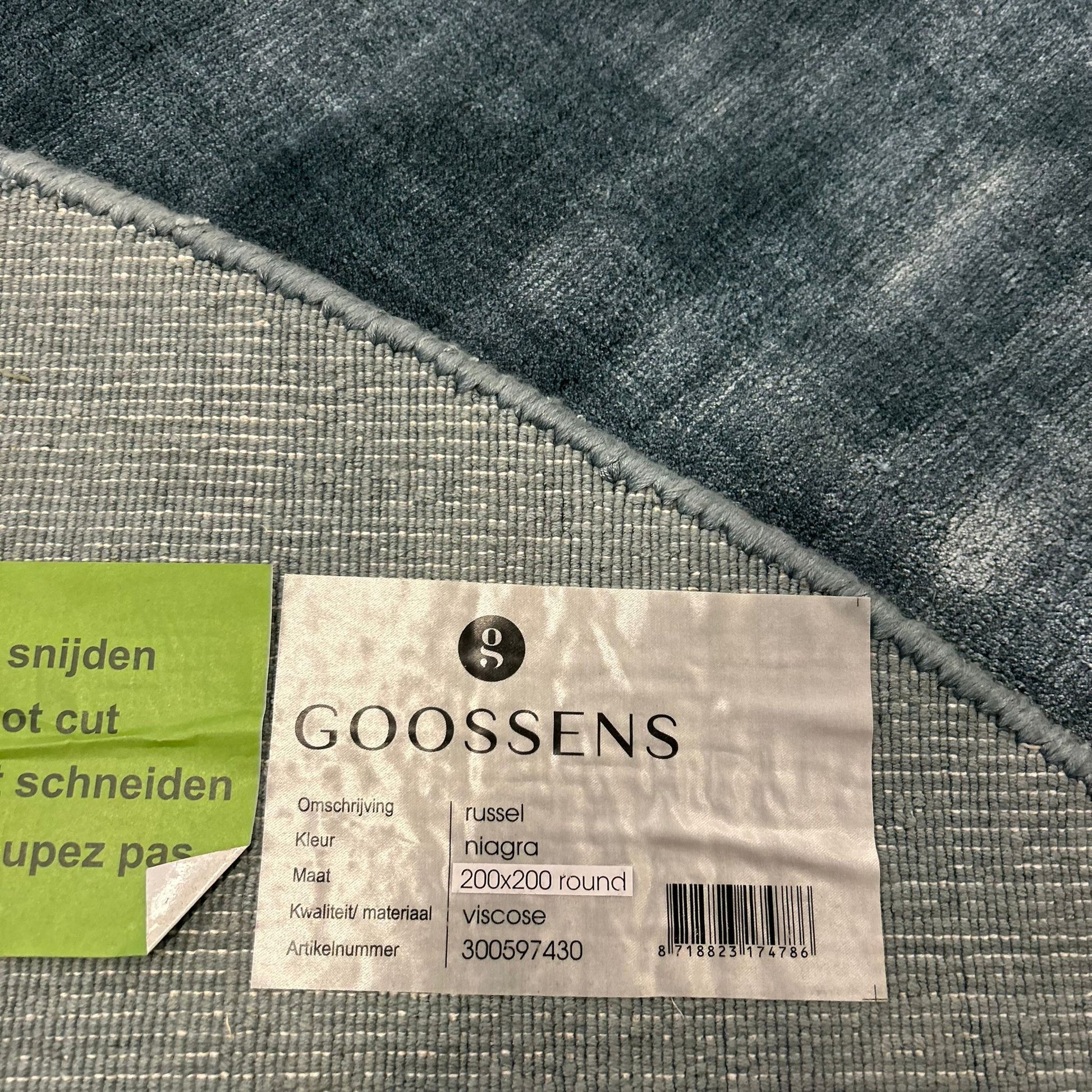 Brinker Goossens Russel Niagra Vloerkleed - 200x200cm - QF Living