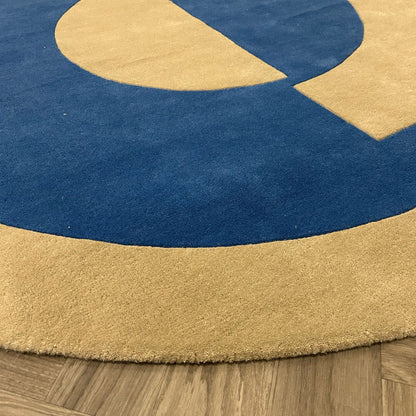 Brinker Handtuffed Blue Gardenia Vloerkleed - 200x200cm - QF Living