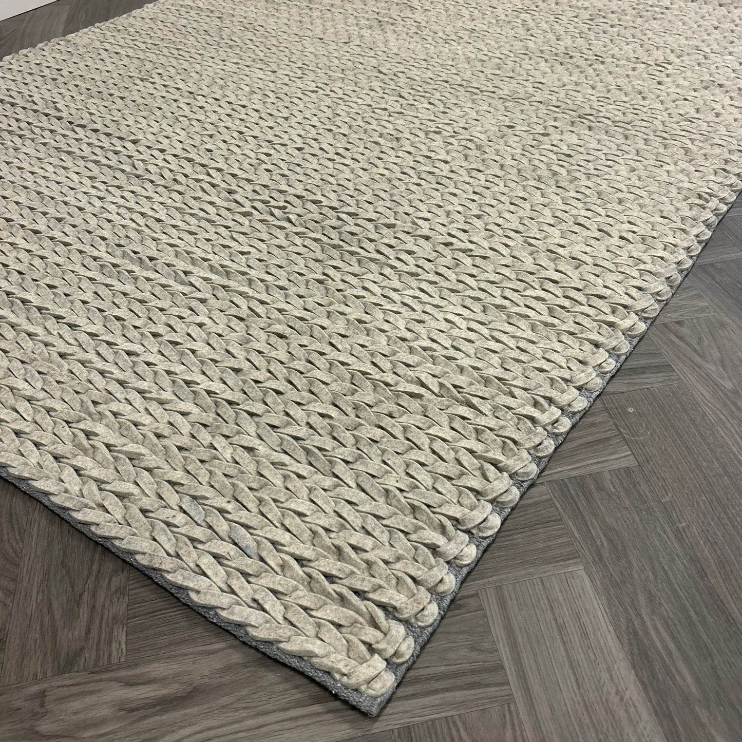 Brinker Kabel Grey Vloerkleed - 170x230cm - QF Living