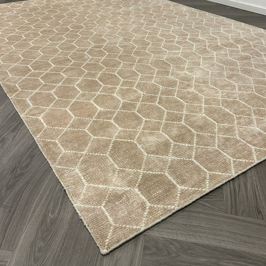 Brinker Laatz Champagne Vloerkleed - 200x300cm - QF Living