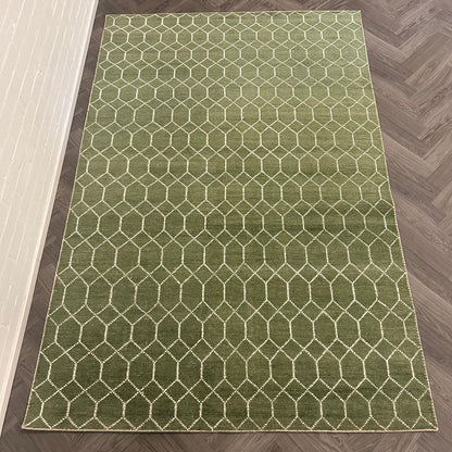 Brinker Laatz Green Vloerkleed - 240x340cm - QF Living