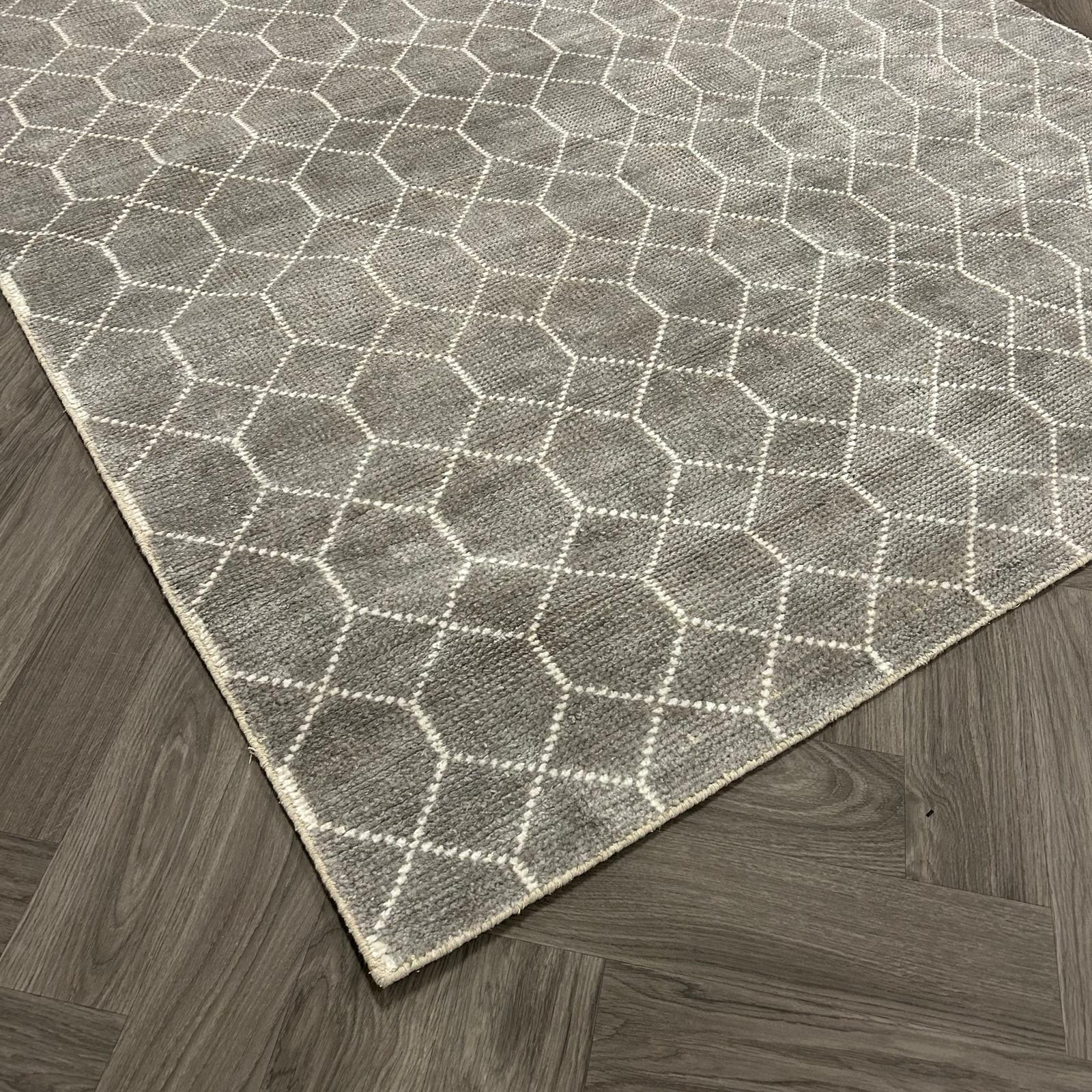 Brinker Laatz Grey Vloerkleed - 240x340cm - QF Living