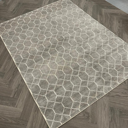 Brinker Laatz Grey Vloerkleed - 240x340cm - QF Living