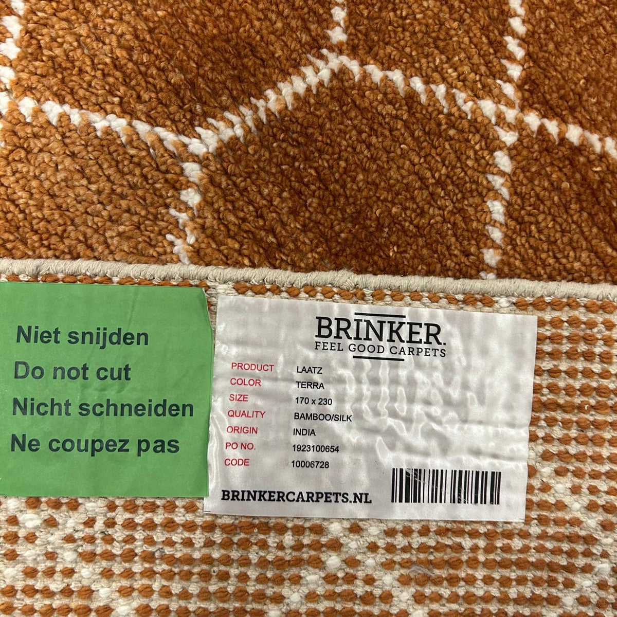 Brinker Laatz Terra Vloerkleed - 170x230cm - QF Living