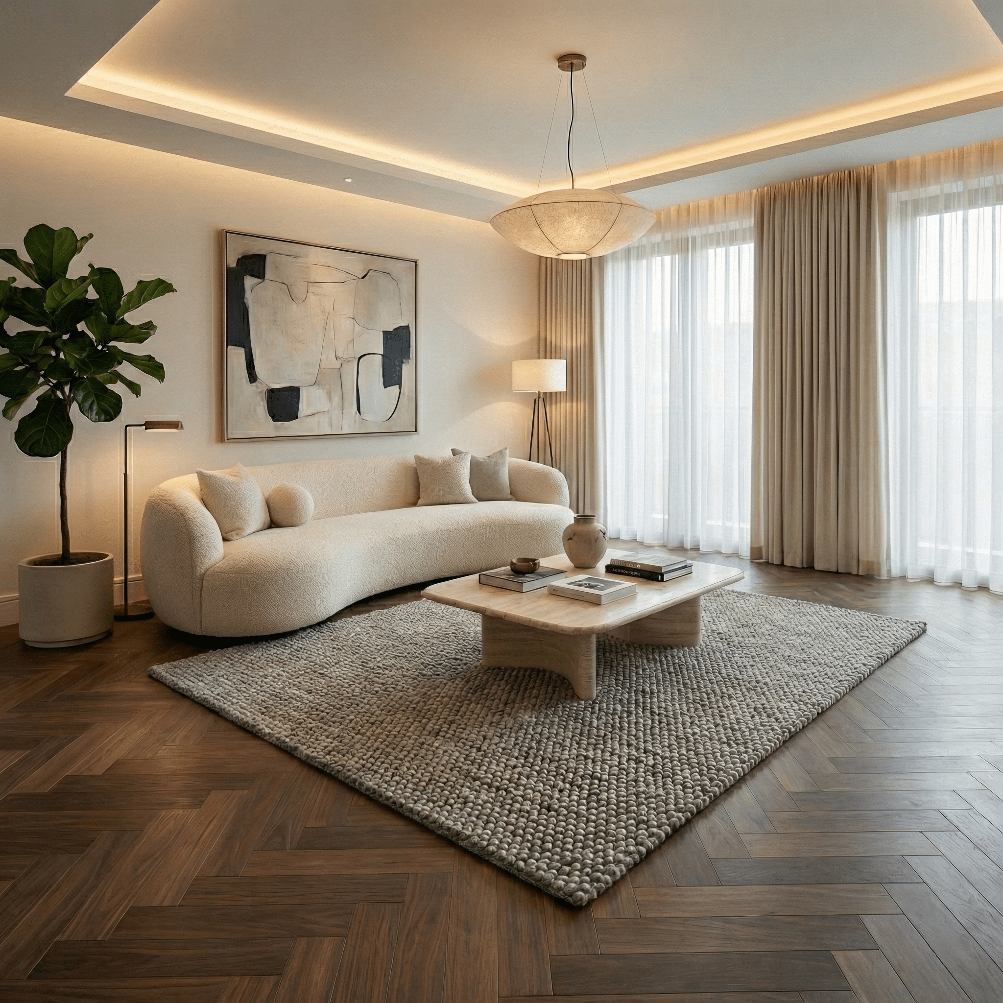 Brinker Loop 2401 Grijs Vloerkleed - 170x230cm - QF Living