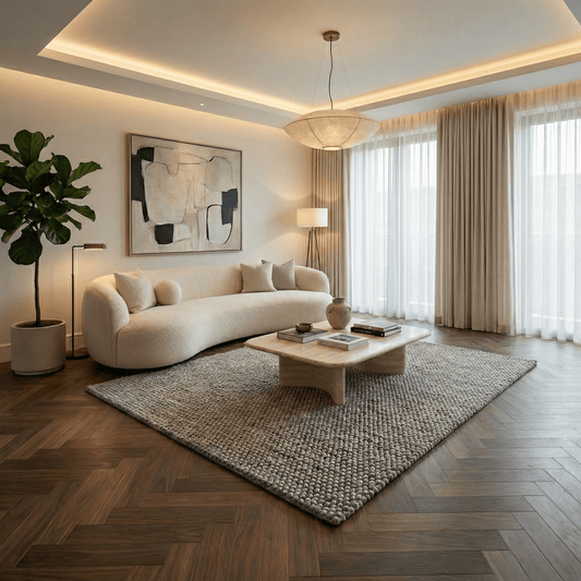 Brinker Loop 2401 Grijs Vloerkleed - 170x230cm - QF Living