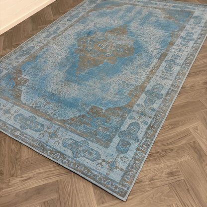 Brinker Lowla Azur Blue 1 - 200x290cm - QF Living