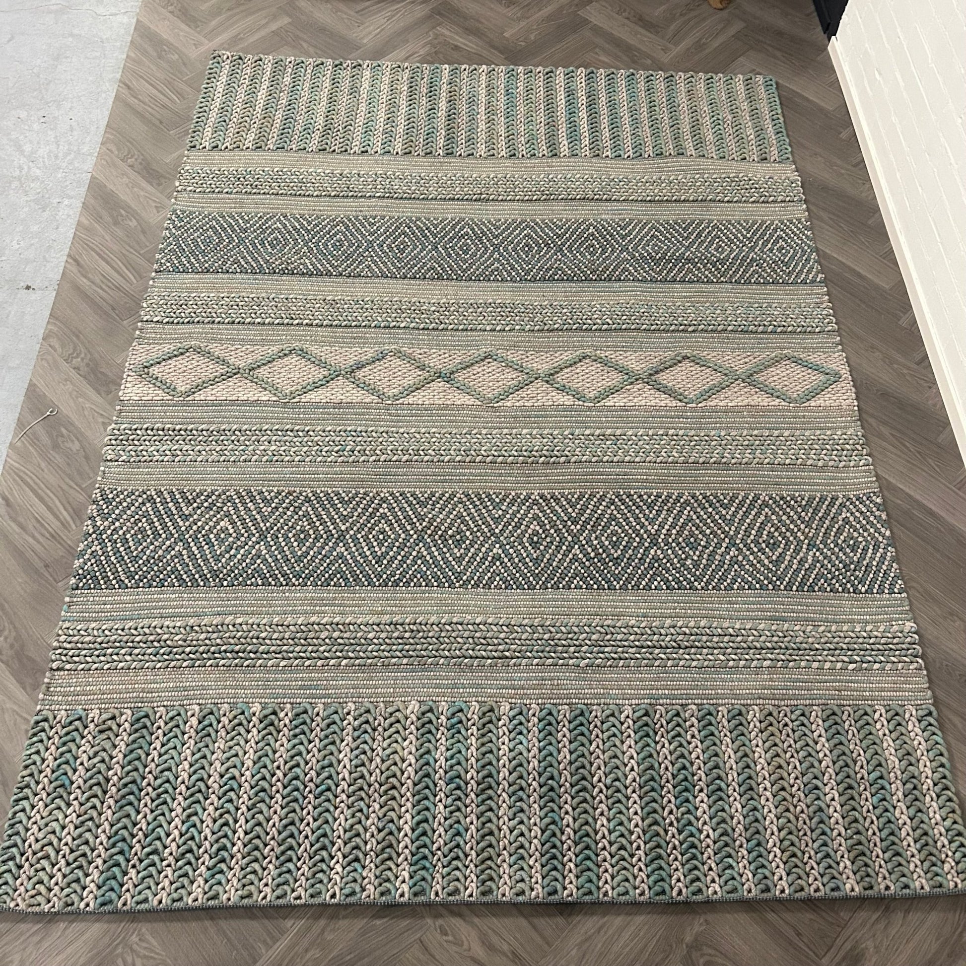 Brinker Marrakech 400 (groen) Vloerkleed - 240x340cm - QF Living