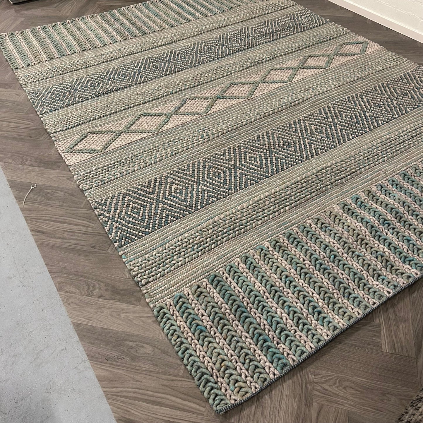 Brinker Marrakech 400 (groen) Vloerkleed - 240x340cm - QF Living