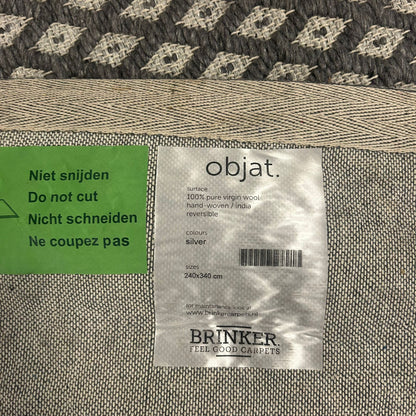 Brinker Objat Silver Vloerkleed - 240x340cm - QF Living