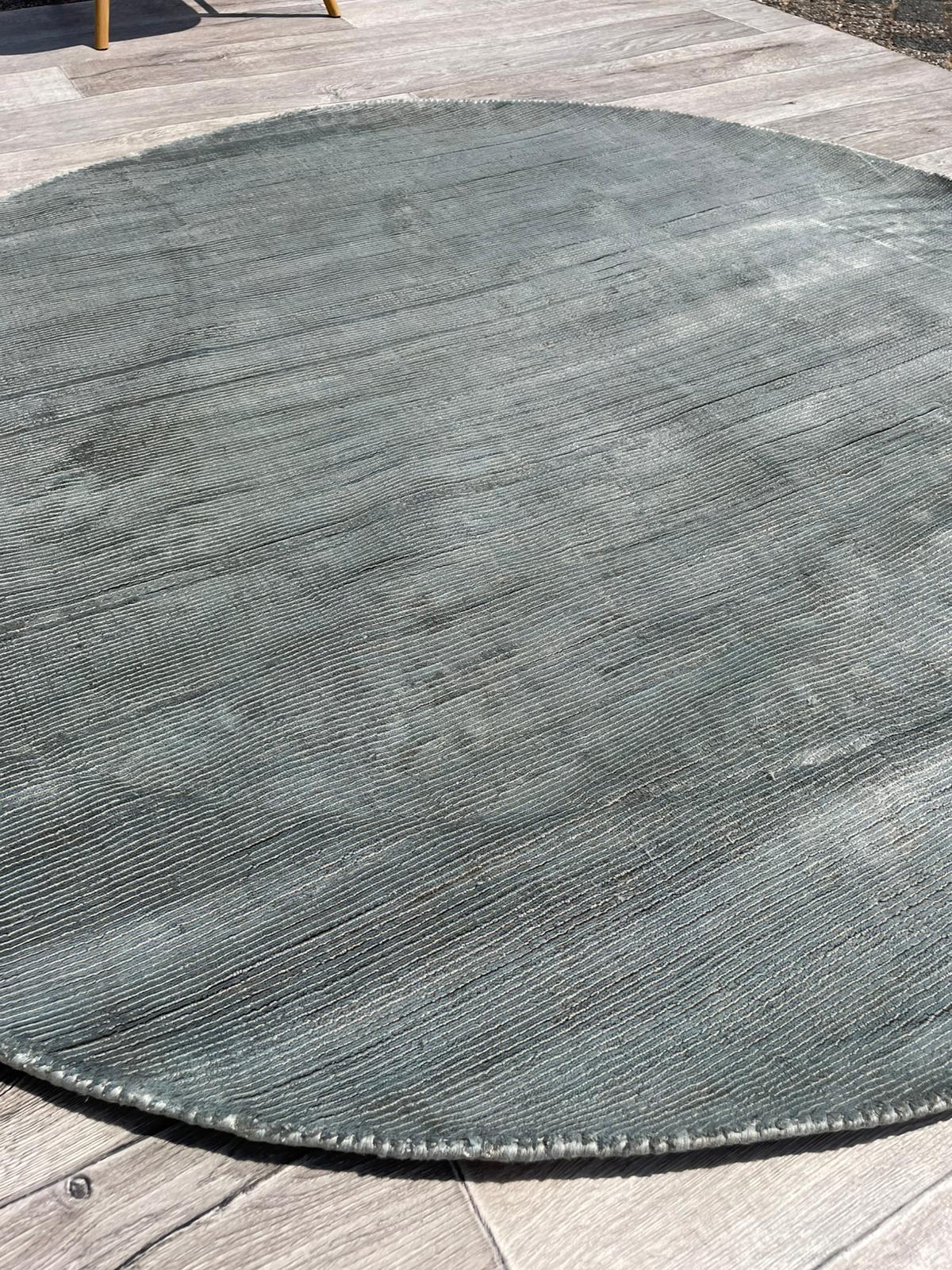 Brinker Oyster Grey Rond Vloerkleed - 150x150cm - QF Living