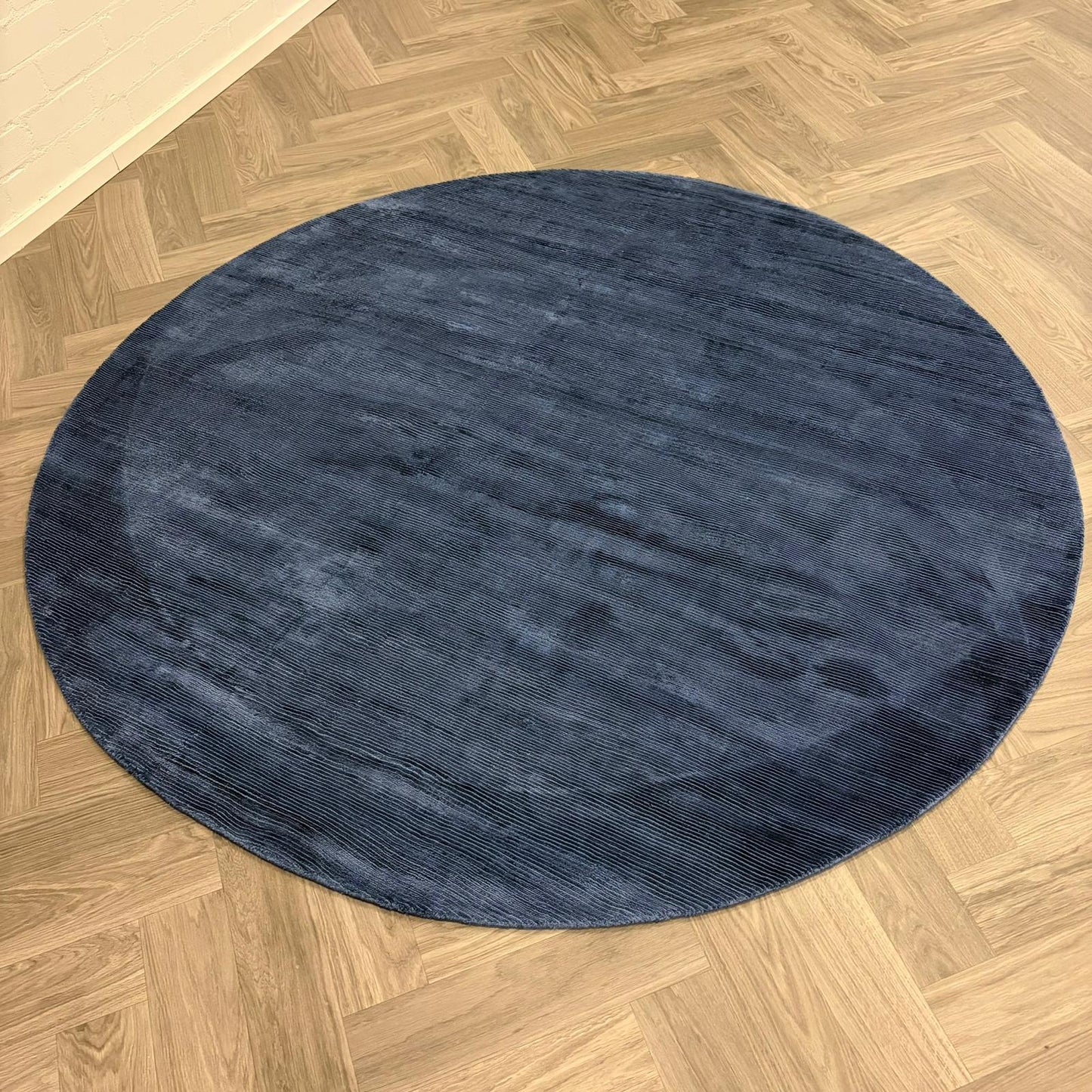 Brinker Oyster Navy Blue Vloerkleed - 200x200cm - QF Living