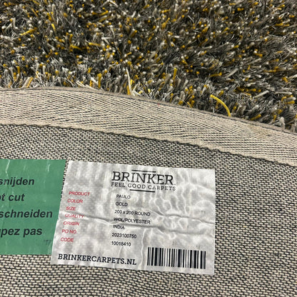Brinker Paulo Gold Vloerkleed - 200x200cm - QF Living