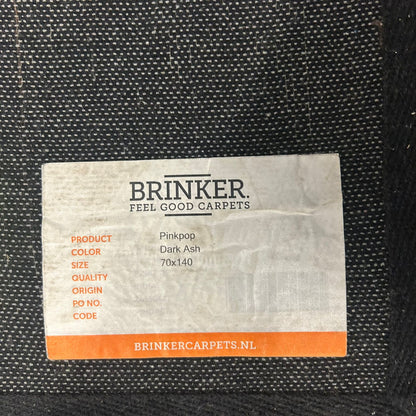 Brinker Pinkpop Dark Ash Vloerkleed - 70x140cm - QF Living