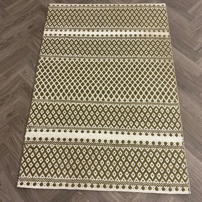 Brinker Saint Army Green Vloerkleed - 140x200cm - QF Living