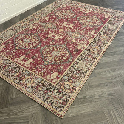 Brinker Tribal Pink Flambe - 200x290cm - QF Living