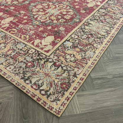 Brinker Tribal Pink Flambe - 200x290cm - QF Living
