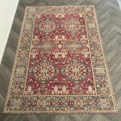 Brinker Tribal Pink Flambe - 200x290cm - QF Living