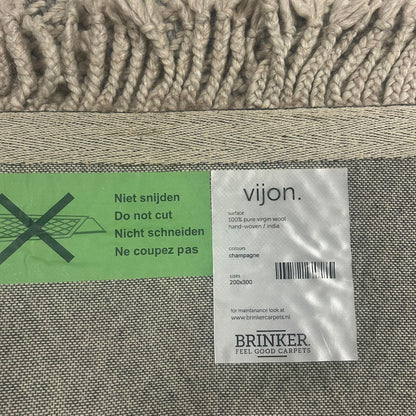Brinker Vijon Champagne Vloerkleed - 200x300cm - QF Living