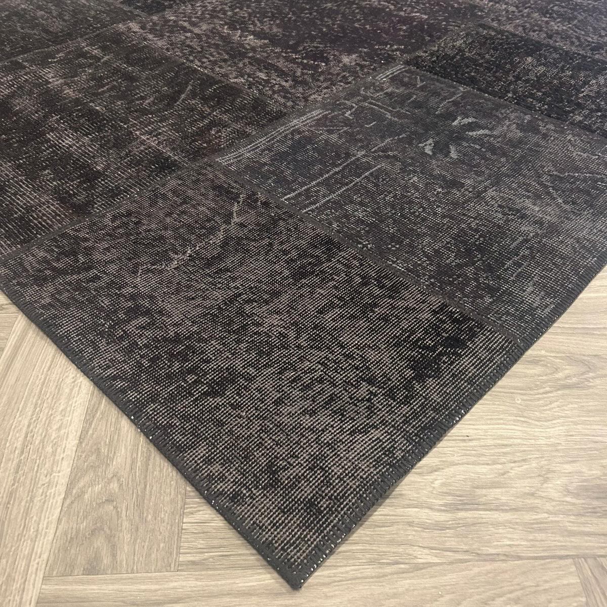 Brinker Vintage Black Vloerkleed - 240x240cm - QF Living