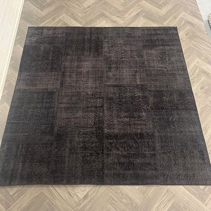 Brinker Vintage Black Vloerkleed - 240x240cm - QF Living