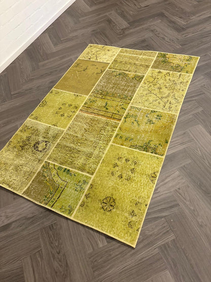 Brinker Vintage Yellow Vloerkleed - 120x180cm - QF Living