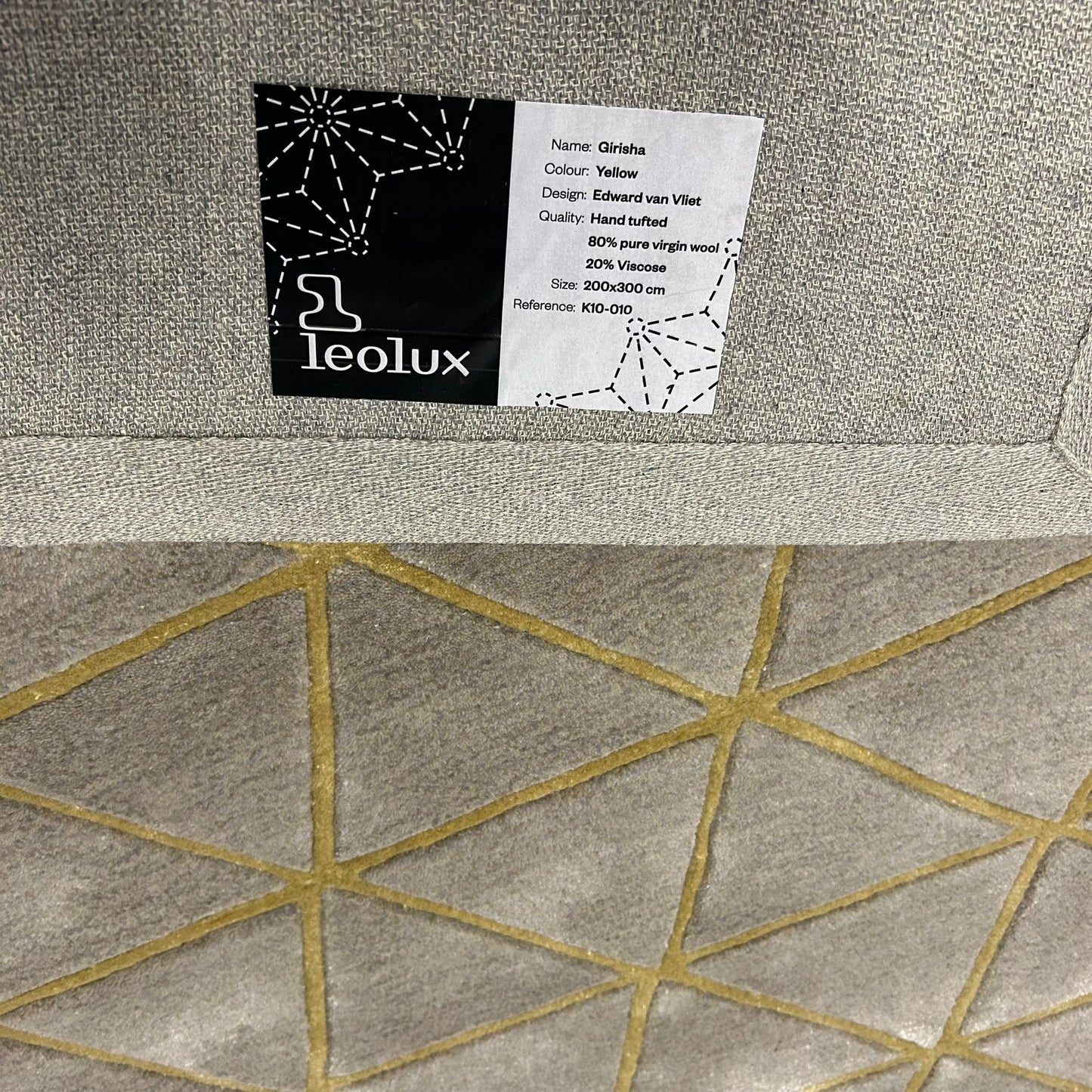 Leolux Girisha Yellow Vloerkleed - 200x300cm - QF Living