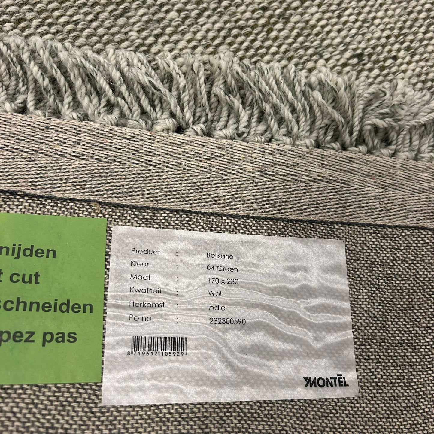 Montel Belisario 05 Green Vloerkleed - 170x230cm - QF Living