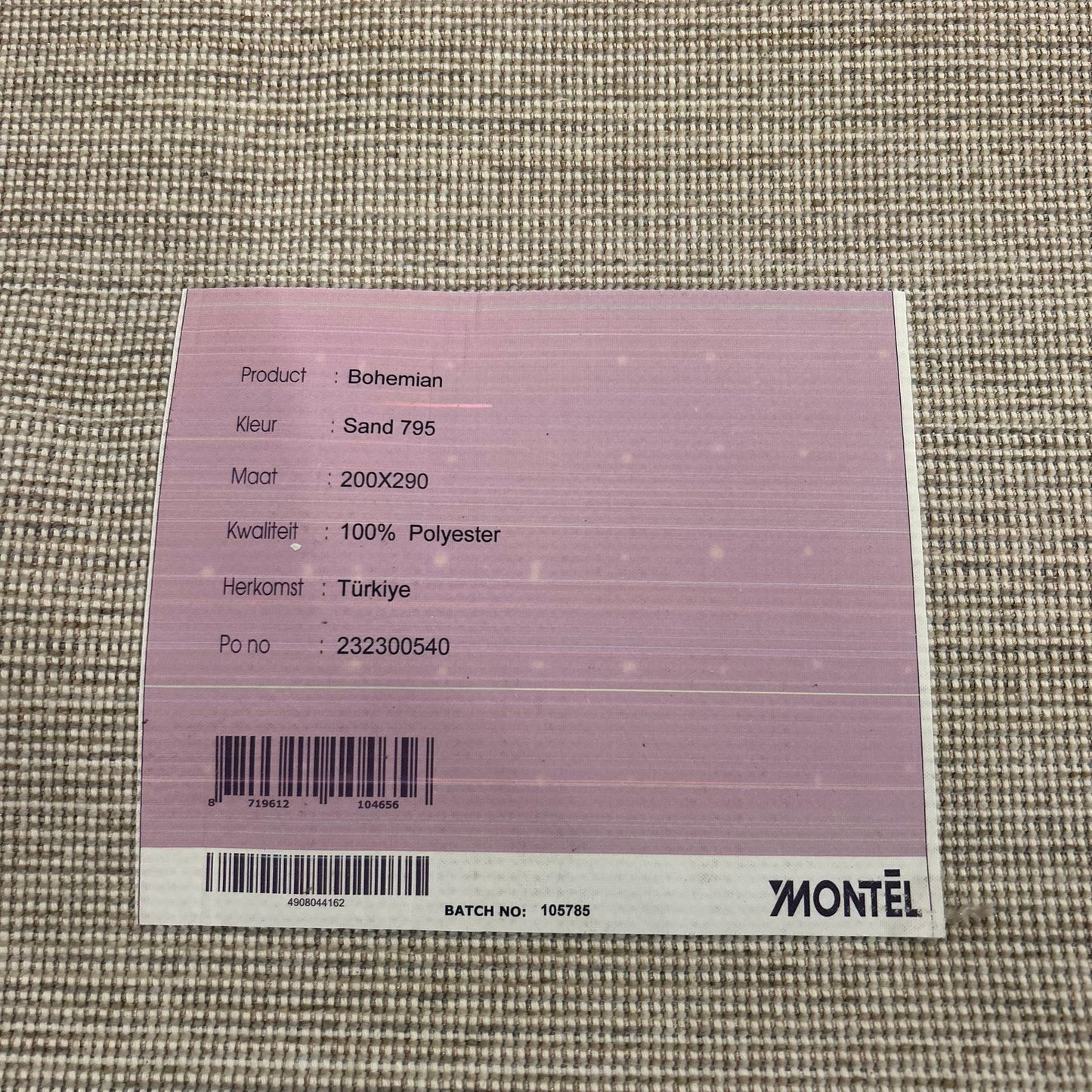Montel Bohemian Sand Vloerkleed - 200x290cm - QF Living