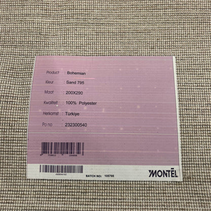 Montel Bohemian Sand Vloerkleed - 200x290cm - QF Living