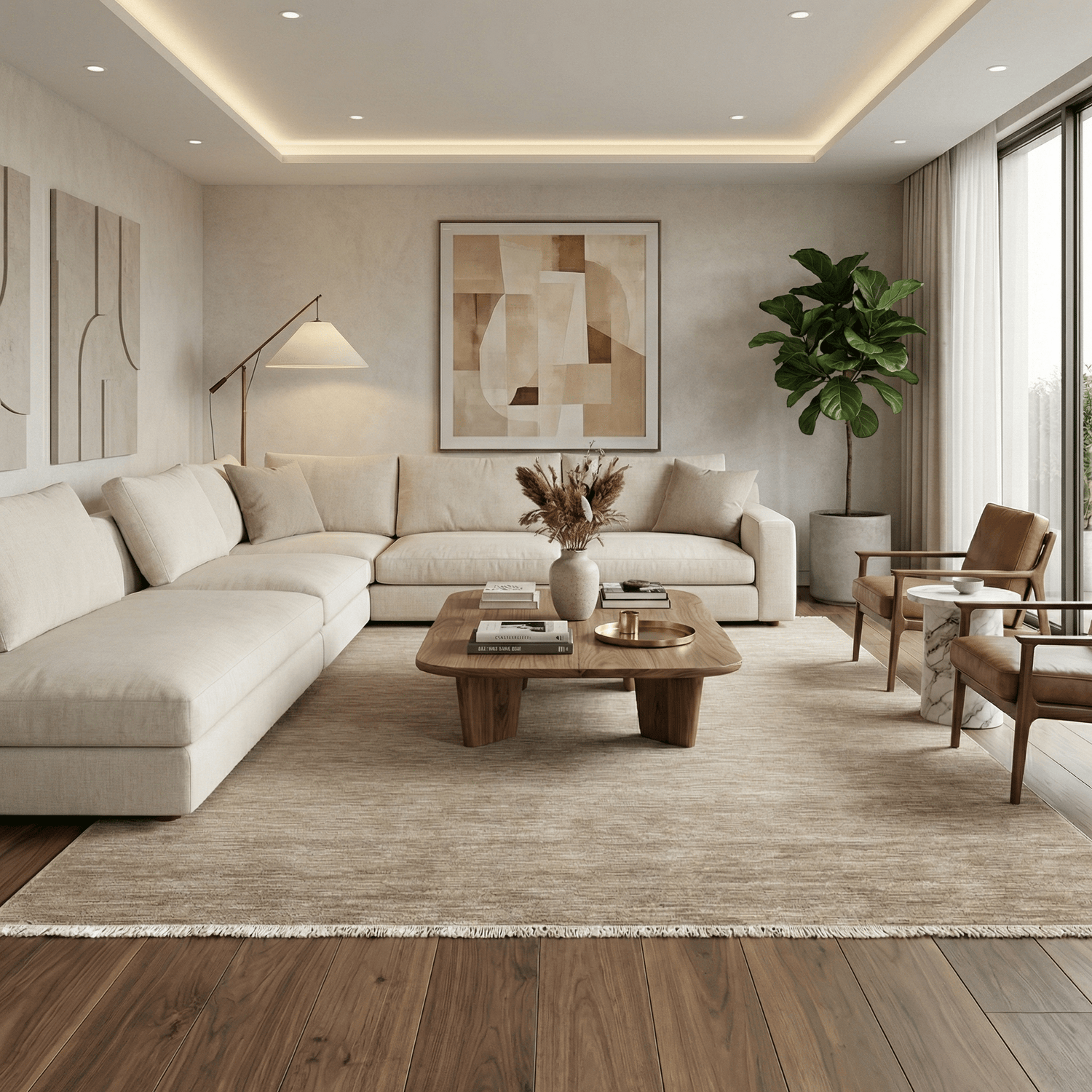 Montel Bohemian Sand Vloerkleed - 200x290cm - QF Living