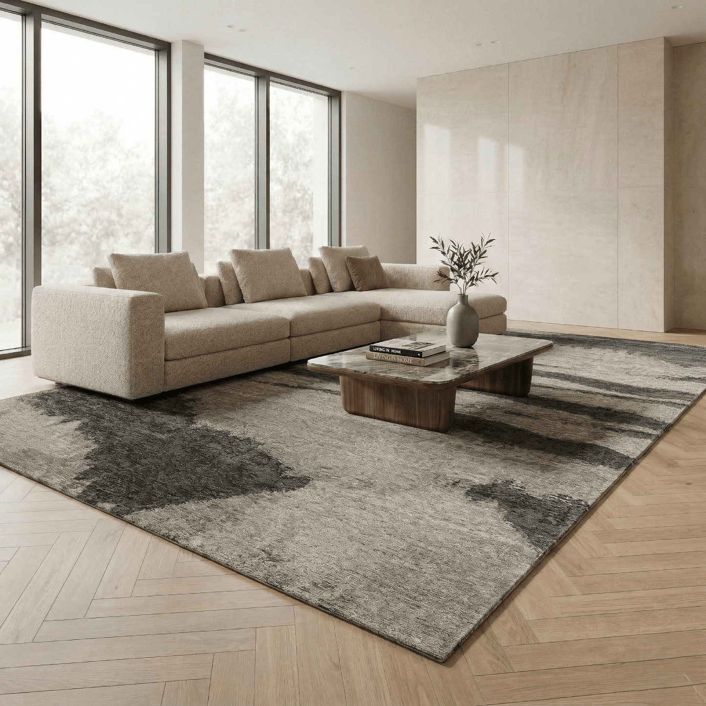 Montel Bonnier Grey Vloerkleed - 200x300cm - QF Living