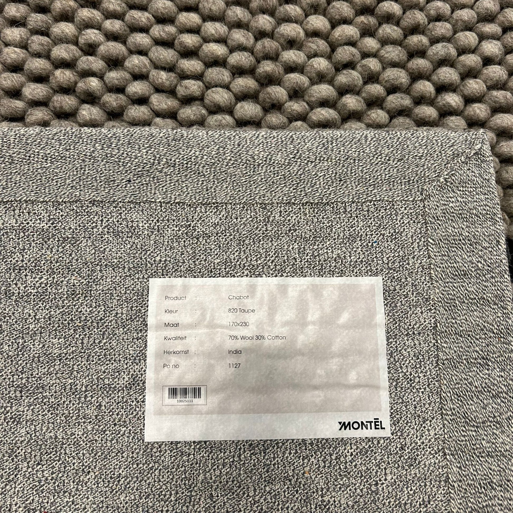 Montel Chabot 820 Taupe Vloerkleed - 200x300cm - QF Living