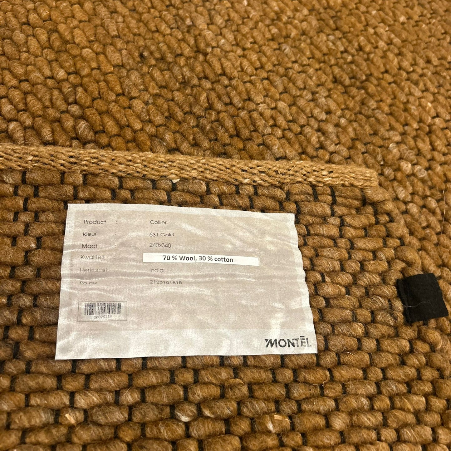 Montèl Collier Gold Vloerkleed - 240x340cm - QF Living