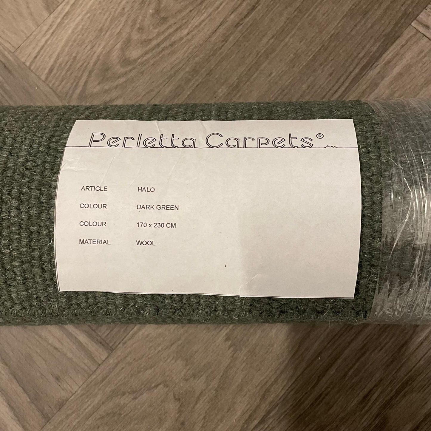 Perletta Halo Dark Green Vloerkleed - 170x230cm - QF Living