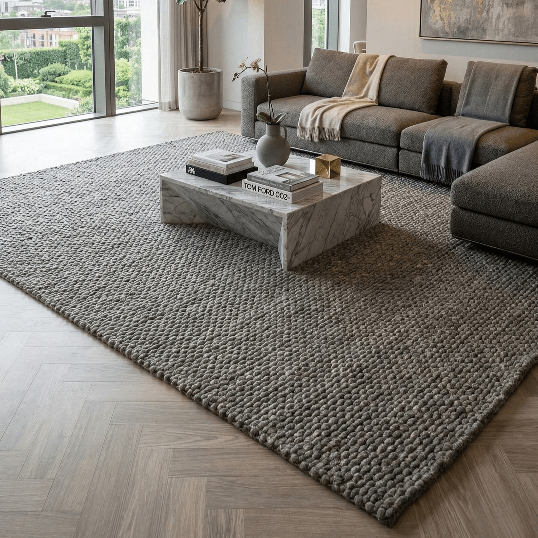 Pronto Wonen Mello 900 Antracite Vloerkleed - 200x300cm - QF Living